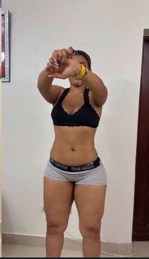 Foto de después de la transformación física de Laura Medina